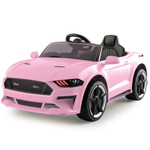 Load image into Gallery viewer, 2025 Mustang Style Kids Ride-On Car | 12V | Leather Seat | Rubber Tires | Upgraded 1 Seater | Remote