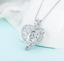Load image into Gallery viewer, Tree of Life Sterling Silver Cage Necklace Set