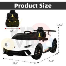Load image into Gallery viewer, Licensed 2025 Upgraded Lamborghini Huracan 12V Ride-On | Leather Seat | Rubber Tires | 1 Seater | Remote