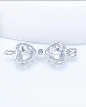 Load image into Gallery viewer, Romantic Heart Sterling Silver Cage Pendant