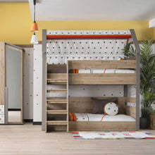 Load image into Gallery viewer, Super Cool High Quality Full Over Double Bunk Bed | Carpet Included | Bed Spread Included | Ceiling Lamp included
