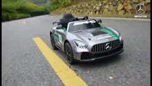 Load image into Gallery viewer, 2025 Licensed Mercedes GT4 AMG Ride-On Car Upgraded | 12V /6V | TV Mp4 | Leather Seat | Rubber Tires | 1 Seater | Remote