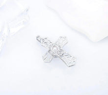 Load image into Gallery viewer, Classy Fashion Cross Sterling Silver Cage Pendant