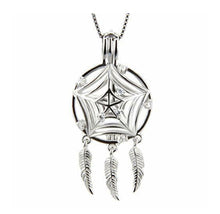 Load image into Gallery viewer, Dream Catcher Sterling Silver Cage Necklace Set