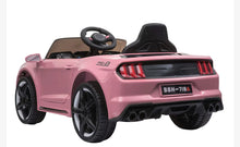 Load image into Gallery viewer, 2025 Mustang Style Kids Ride-On Car | 12V | Leather Seat | Rubber Tires | Upgraded 1 Seater | Remote