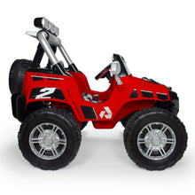 Load image into Gallery viewer, 2 Seater Red 2025 Hummer Style 24V Monster Truck Lifted for Kids | 2 Seater | Rubber Wheels