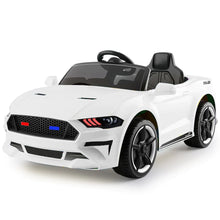 Load image into Gallery viewer, 2025 Mustang Style Kids Ride-On Car | 12V | Leather Seat | Rubber Tires | Upgraded 1 Seater | Remote