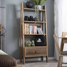 Load image into Gallery viewer, Trio Vintage Ladder Bookshelf | Quick Assembly | 17” Assembled | Rustic Wood Finish