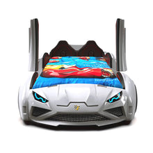Load image into Gallery viewer, Super Cool 2025 Upgraded Lamborghini Style Race Car Bed RX | Doors Open & Close | LED Lights | Remote | In 4 Colours | Holds 300 Lbs