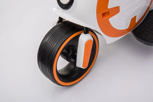 Load image into Gallery viewer, ECD Upgraded Robot Style 3 Wheel 6V Motorcycle | Leather Seat | Rubber Tires