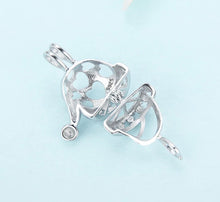 Load image into Gallery viewer, Santa Hat Sterling Silver Cage Pendant