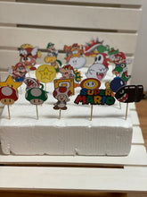 Load image into Gallery viewer, Super Mario Cupcake Toppers