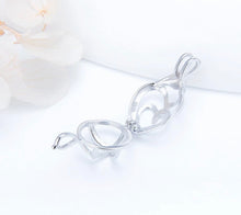 Load image into Gallery viewer, Mother and Child Sterling Silver Cage Necklace Set