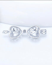 Load image into Gallery viewer, Romantic Heart Sterling Silver Cage Necklace Set