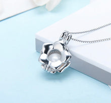 Load image into Gallery viewer, Flower Bloom Sterling Silver Cage Necklace Set