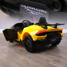 Load image into Gallery viewer, Licensed 2025 Upgraded Lamborghini Huracan 12V Ride-On | Leather Seat | Rubber Tires | 1 Seater | Remote