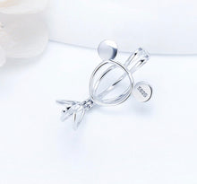 Load image into Gallery viewer, Mouse Sterling Silver Cage Necklace Set