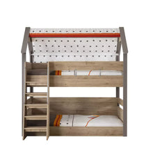 Load image into Gallery viewer, Super Cool High Quality Full Over Double Bunk Bed | Carpet Included | Bed Spread Included | Ceiling Lamp included
