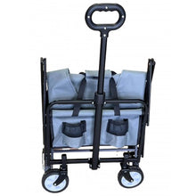 Load image into Gallery viewer, Heavy Duty INTEXCA Mini Foldable Multi-Function Wagon for Shopping, Travel, Etc | Grey