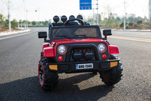 Load image into Gallery viewer, 2025 Super Cool All Terrain Jeep | Small 2 Seater | 2 Colours | Rubber Tires | Leather Seat | Ages 3-6 | Remote