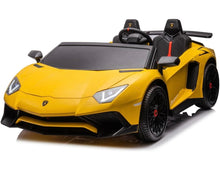 Load image into Gallery viewer, New Licensed 2025 Lamborghini SV 24V XXL Ride on Massive 2 seater | Leather Seats | Up to 16KPH | Real Rubber Tires | Can Hold Adult & Child | 180W