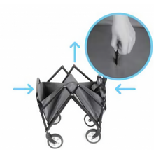 Load image into Gallery viewer, Heavy Duty INTEXCA Mini Foldable Multi-Function Wagon for Shopping, Travel, Etc | Grey