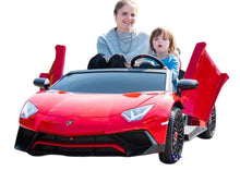 Load image into Gallery viewer, New Licensed 2025 Lamborghini SV 24V XXL Ride on Massive 2 seater | Leather Seats | Up to 16KPH | Real Rubber Tires | Can Hold Adult & Child | 180W
