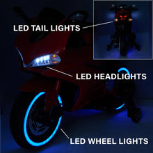 Load image into Gallery viewer, New 2025 Upgraded 12V Licensed Ducati Motorcycle with Training Wheels | Leather Seat | Ages 3-6