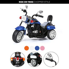 Load image into Gallery viewer, ECD 2025 Style 6V Chopper Style Ride On Trike | 3 Wheeler | Upgraded Bike