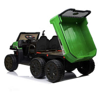 Load image into Gallery viewer, 2025 Upgraded 24V | 6 Wheel Tractor Farm W Tipping Bin | 4x4 Ride-On 2 Seater | Leather Seats | Rubber Tires | Remote | Pre Order