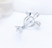 Load image into Gallery viewer, Mouse Sterling Silver Cage Pendant