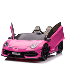 Load image into Gallery viewer, 2025 Licensed 24V Lamborghini Aventador SVJ | 2 Seater Ride-On Upgraded | Drift Function | Rubber Tires | Leather Seats | Remote