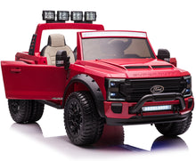Load image into Gallery viewer, 2025 Upgraded Licensed Ford Super Duty F450 | 6 Wheels | Custom Edition 24V Lifted | 2 Seater | Leather Seats | Rubber Tires | Remote | Pre Order