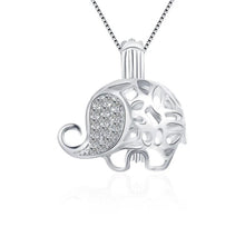 Load image into Gallery viewer, Elegant Elephant Sterling Silver Cage Pendant