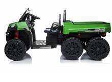 Load image into Gallery viewer, 2025 Upgraded 24V | 6 Wheel Tractor Farm W Tipping Bin | 4x4 Ride-On 2 Seater | Leather Seats | Rubber Tires | Remote | Pre Order