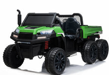 Load image into Gallery viewer, 2025 Upgraded 24V | 6 Wheel Tractor Farm W Tipping Bin | 4x4 Ride-On 2 Seater | Leather Seats | Rubber Tires | Remote | Pre Order