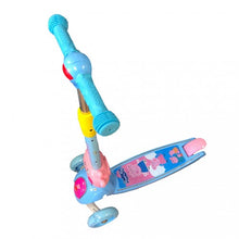 Load image into Gallery viewer, Super Cool Upgraded Peppa Pig Style Kids Foldable 3-Wheel Tilt and Turn Kick Scooter with Adjustable Handle | Music | LED Lights | Ages 3-8