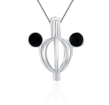 Load image into Gallery viewer, Mouse Sterling Silver Cage Pendant