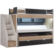 Load image into Gallery viewer, Super Cool New City Loft Bed With Desk - Grey | LED Lights