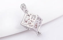 Load image into Gallery viewer, Love Cube Sterling Silver Cage Pendant