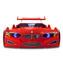 Load image into Gallery viewer, 2025 Super Cool Red GT1 Race Car Bed W/Free Mattress | LED Lights
