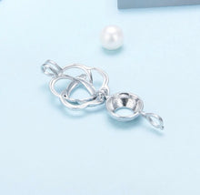 Load image into Gallery viewer, Rose Blossom Sterling Silver Cage Necklace Set