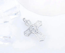 Load image into Gallery viewer, Classy Fashion Cross Sterling Silver Cage Necklace Set