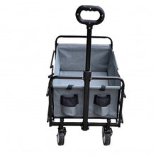Load image into Gallery viewer, Heavy Duty INTEXCA Mini Foldable Multi-Function Wagon for Shopping, Travel, Etc | Grey