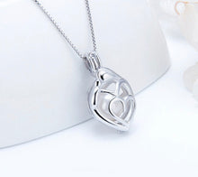 Load image into Gallery viewer, Mother and Child Sterling Silver Cage Necklace Set