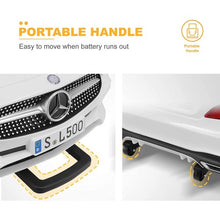Load image into Gallery viewer, Super Cool 12V 2025 Mercedes-Benz SL500 Kids Ride On Car | Remote | Music | Horn | Spring Suspension (White) Ages 1-5