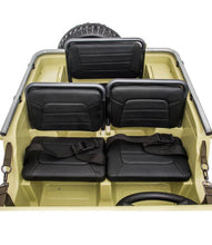 Load image into Gallery viewer, 2025 Military / Army 24V Willy 4x4 Jeep Style Truck Upgraded | 3 Seater Kids Ride-On | Leather Seats | Rubber Tires | Remote
