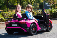 Load image into Gallery viewer, New Licensed 2025 Lamborghini SV 24V XXL Ride on Massive 2 seater | Leather Seats | Up to 16KPH | Real Rubber Tires | Can Hold Adult & Child | 180W