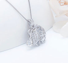 Load image into Gallery viewer, Elegant Elephant Sterling Silver Cage Necklace Set