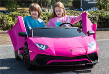 Load image into Gallery viewer, New Licensed 2025 Lamborghini SV 24V XXL Ride on Massive 2 seater | Leather Seats | Up to 16KPH | Real Rubber Tires | Can Hold Adult & Child | 180W